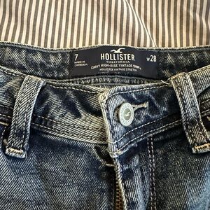 Hollister Vintage High Rise Jean Shorts